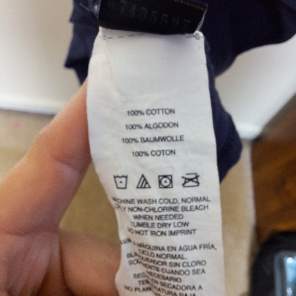 Oakley Blue and Red Long Sleeve Crew Neck Logo Spell Out Graphic Tee Shirt - Picture 5 of 8